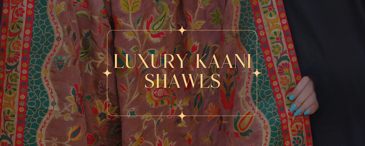 Weaved Silk Kaani Shawls