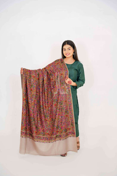 Multi Kalamkar Machine Jama Shawl