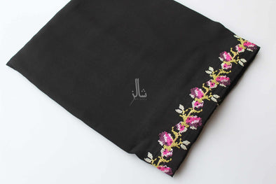 The Stylish Embroidered Elegance - Black