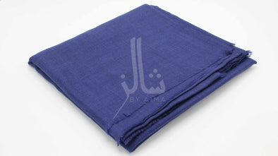 Graceful Chashm e Bulbul Plain Shawl - Blue