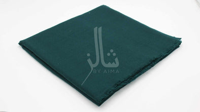 Stylish Chashm e Bulbul Plain Shawl - Emerald Green