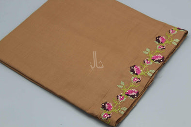 The Exclusive Embroidered Beauty - Peachy Brown